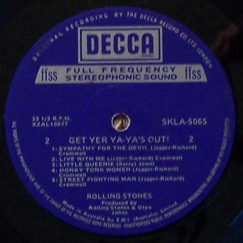 The Rolling Stones : Get Yer Ya-Ya's Out! - The Rolling Stones In Concert (LP, Album, RE)