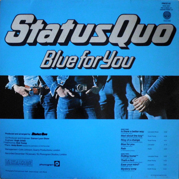 Status Quo : Blue For You (LP, Album, RE)
