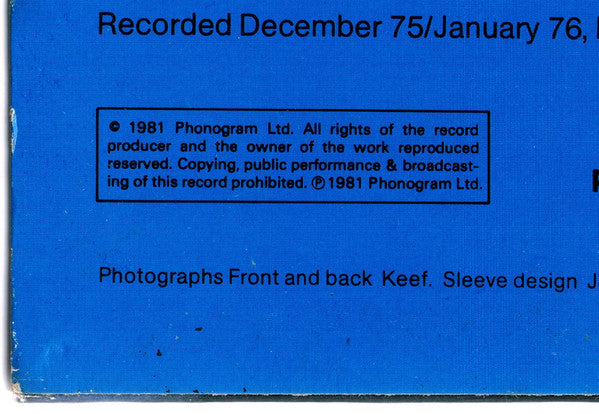 Status Quo : Blue For You (LP, Album, RE)