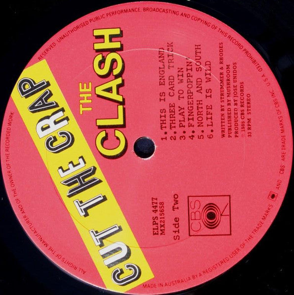 The Clash : Cut The Crap (LP, Album)