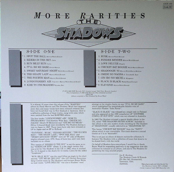 The Shadows : More Rarities (LP, Comp)