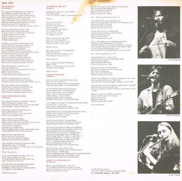 Redgum : Brown Rice & Kerosine (LP, Album)