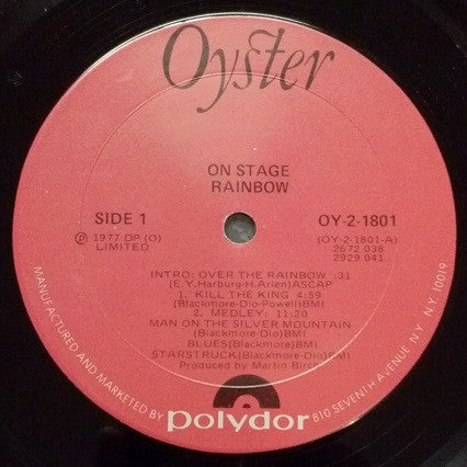 Rainbow : On Stage (2xLP, Album, Mon)