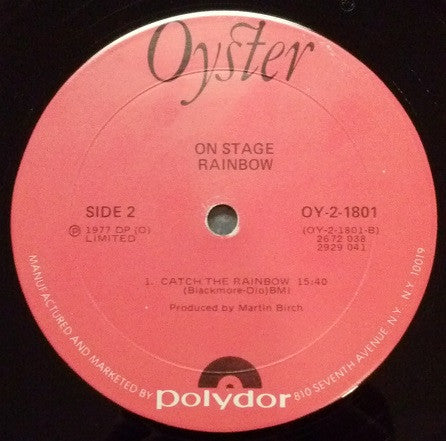 Rainbow : On Stage (2xLP, Album, Mon)