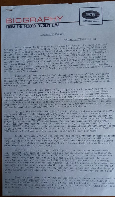 Grand Funk Railroad : Survival (LP, Album)