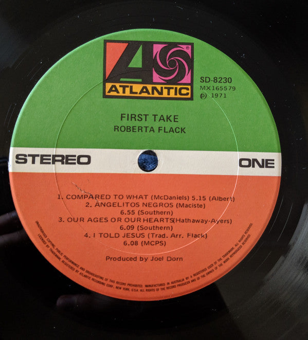 Roberta Flack : First Take (LP, Album)