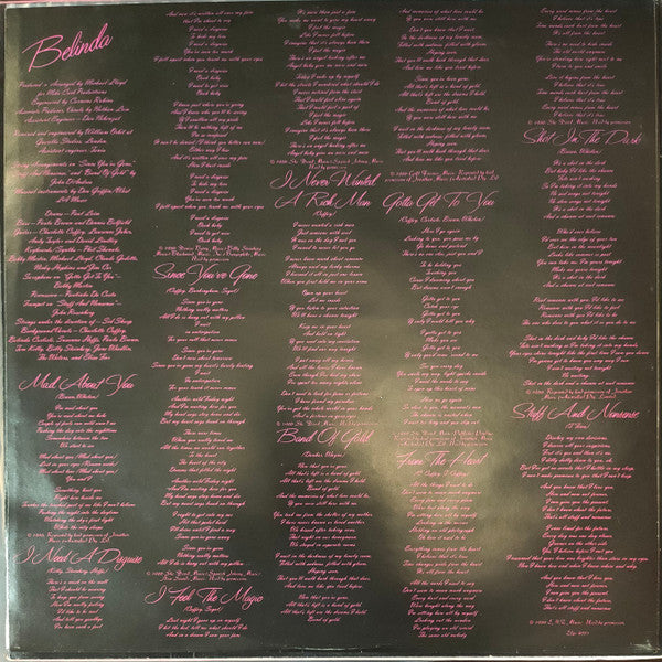 Belinda Carlisle : Belinda (LP, Album)