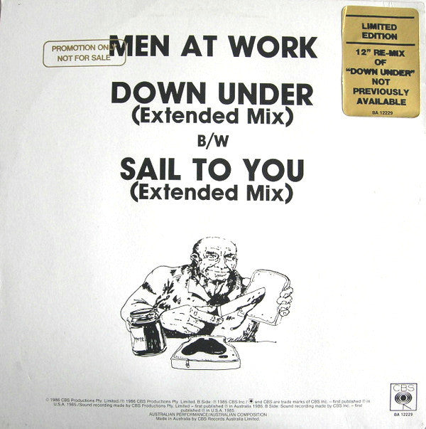 Men At Work : Down Under (Extended Mix) (12")