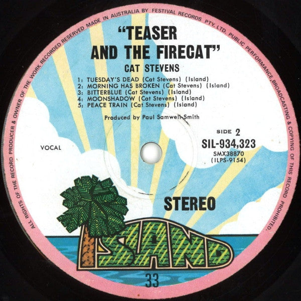 Cat Stevens : Teaser And The Firecat (LP, Album, RP, Gat)