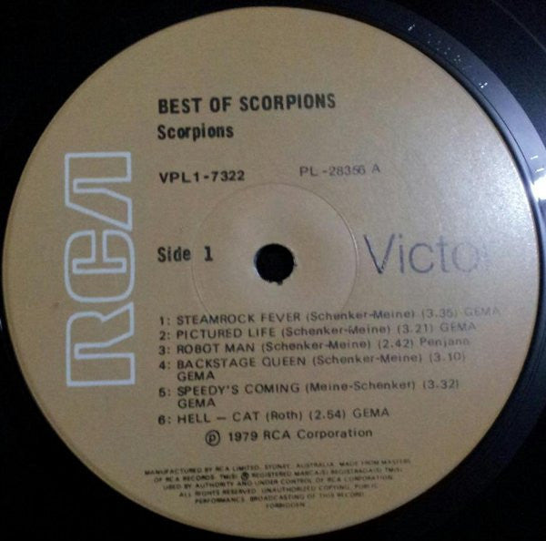 Scorpions : Best Of Scorpions (LP, Comp)