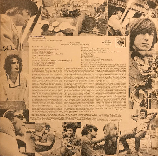 Mike Bloomfield / Al Kooper / Stephen Stills : Super Session (LP, Album)
