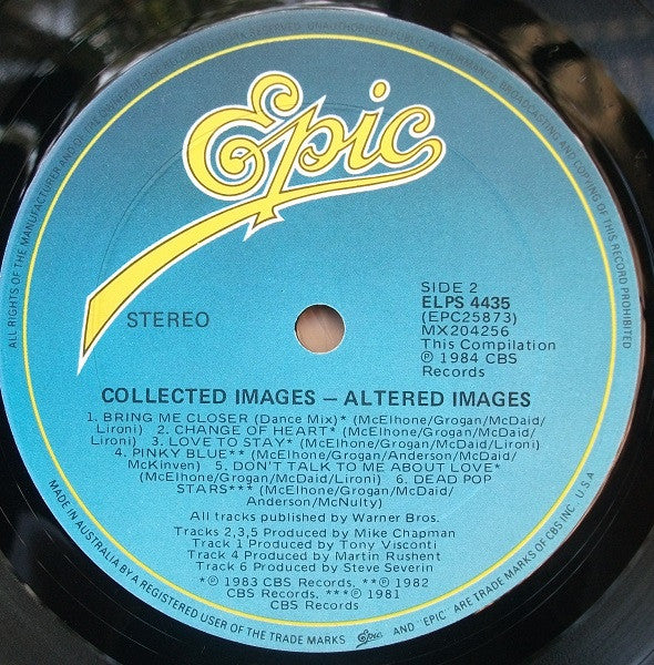 Altered Images : Collected Images (LP, Comp)