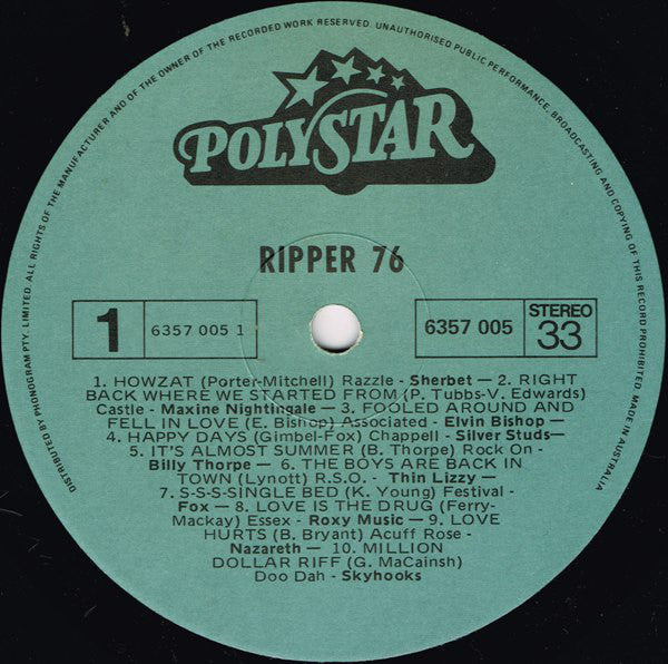 Various : Ripper '76 (LP, Comp)