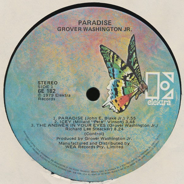Grover Washington, Jr. : Paradise (LP, Album)