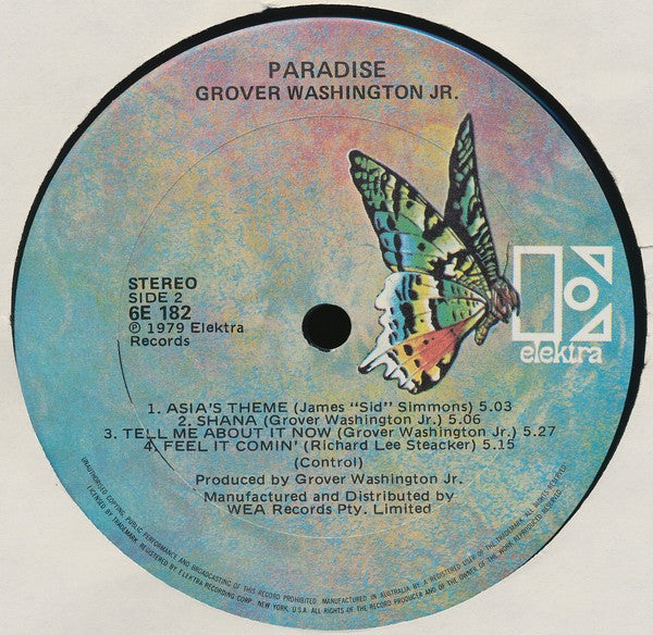 Grover Washington, Jr. : Paradise (LP, Album)