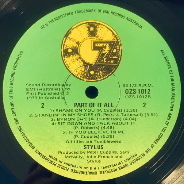Stylus (11) : Part Of It All (LP, Album)