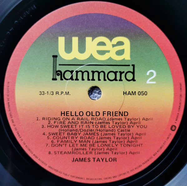 James Taylor (2) : Hello Old Friend (LP, Comp)