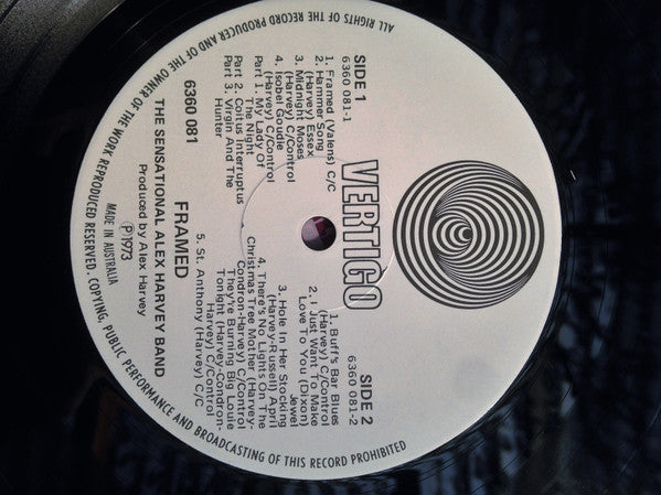 The Sensational Alex Harvey Band : Framed (LP, Album, Gat)
