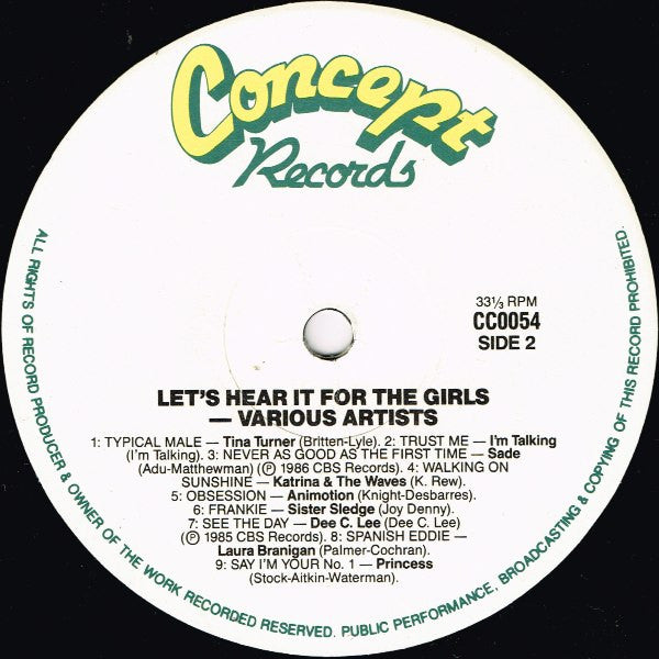 Various : Let's Hear It For The Girls (LP, Comp)