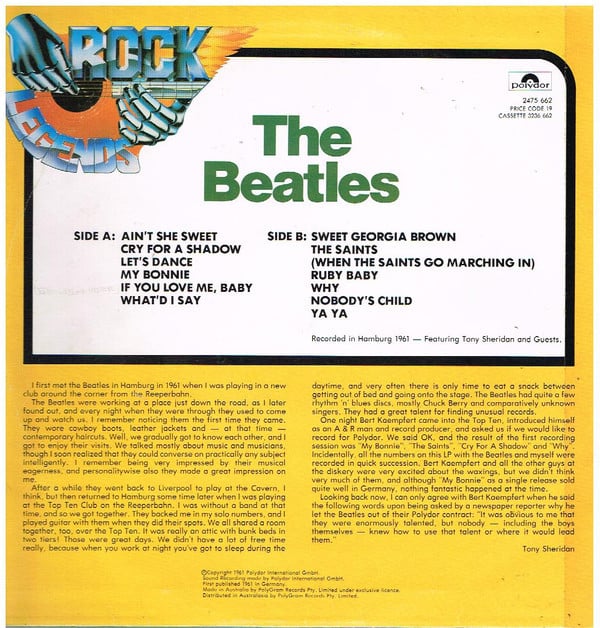 The Beatles : Rock Legends - The Beatles (LP, Comp)