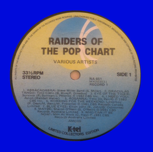 Various : Raiders Of The Pop Charts (2xLP, Comp, Ltd)