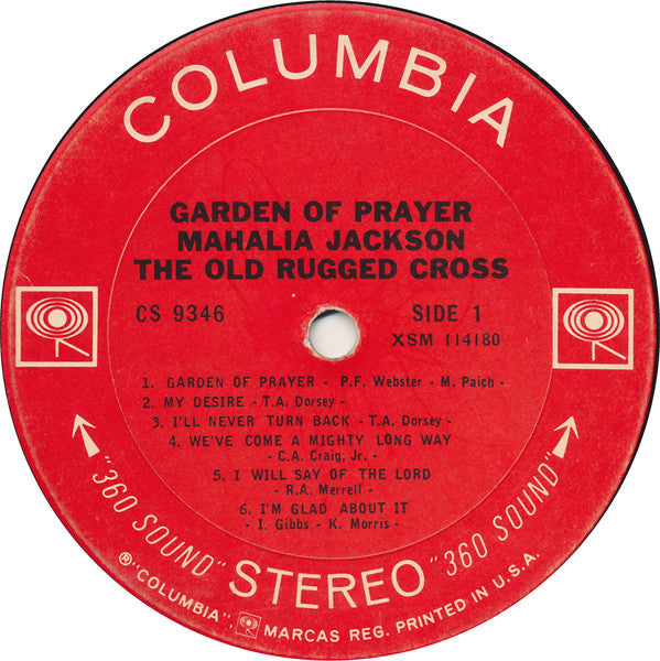 Mahalia Jackson : Garden Of Prayer (LP, Album, Pit)