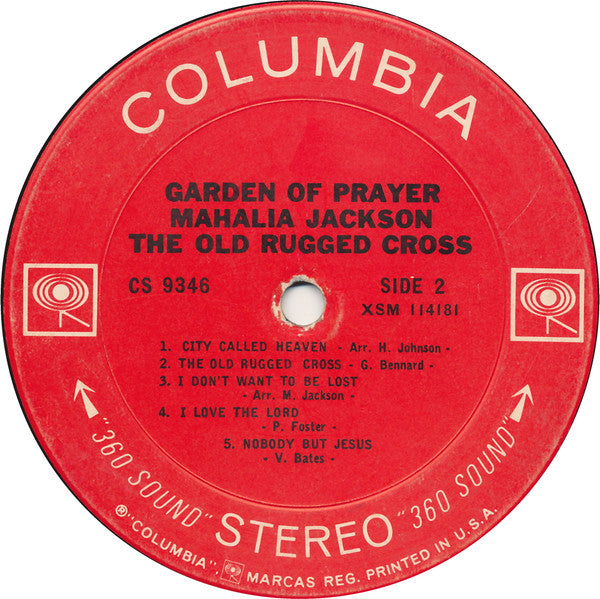 Mahalia Jackson : Garden Of Prayer (LP, Album, Pit)
