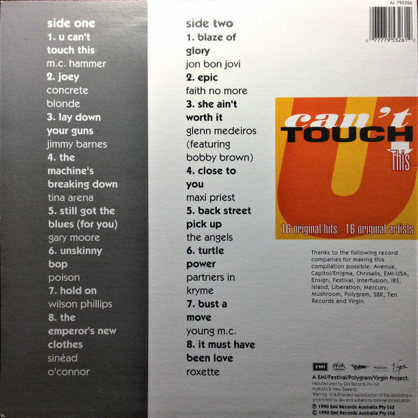 Various : U Can't Touch This (LP, Comp)