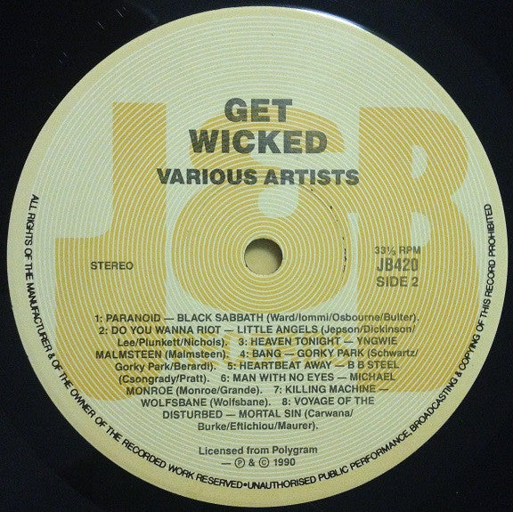 Various : Get Wicked (LP, Comp)