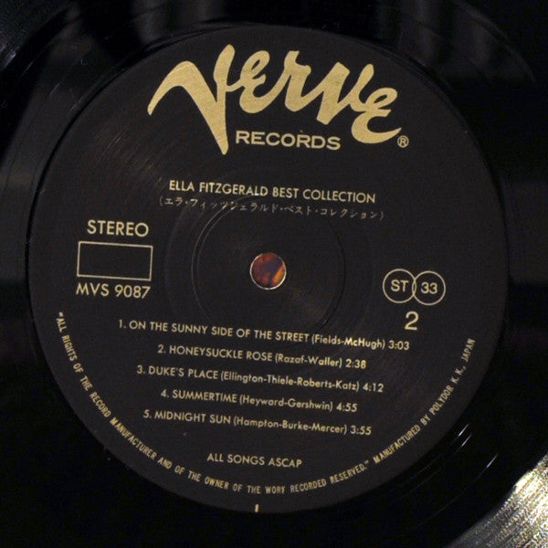 Ella Fitzgerald : Best Collection (2xLP, Comp)