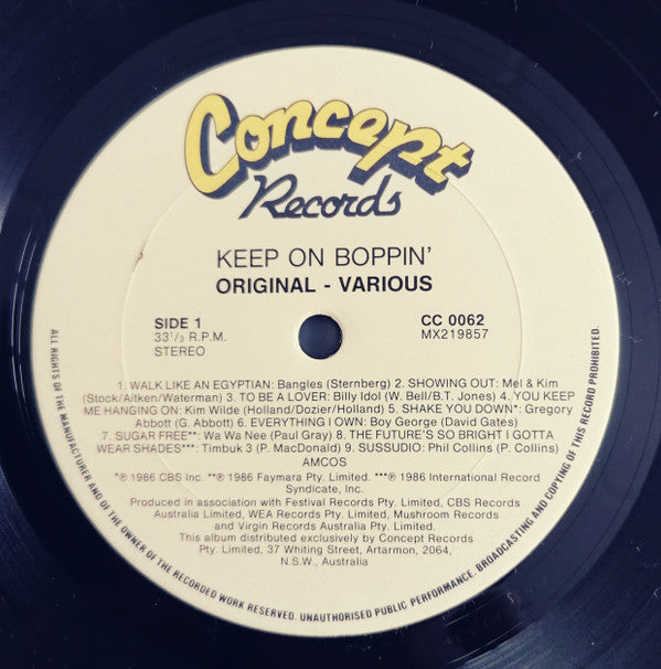 Various : Keep On Boppin' (LP, Comp)