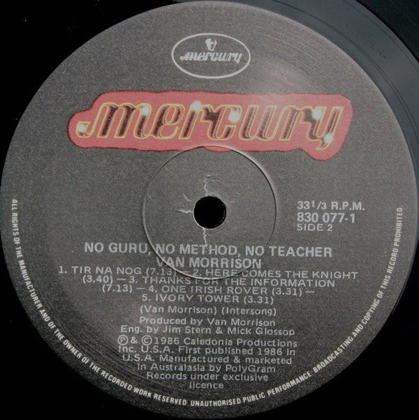 Van Morrison : No Guru, No Method, No Teacher (LP, Album)