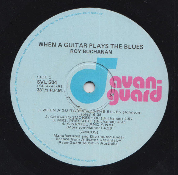 Roy Buchanan : When A Guitar Plays The Blues (LP, Album)