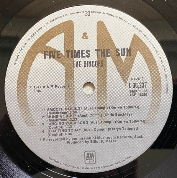 The Dingoes : Five Times The Sun (LP, Album)