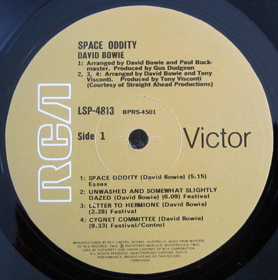 David Bowie : Space Oddity (LP, Album, RE)