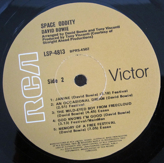 David Bowie : Space Oddity (LP, Album, RE)
