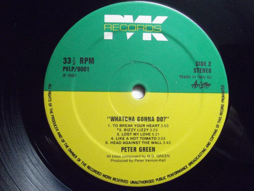Peter Green (2) : Whatcha Gonna Do? (LP, Album)