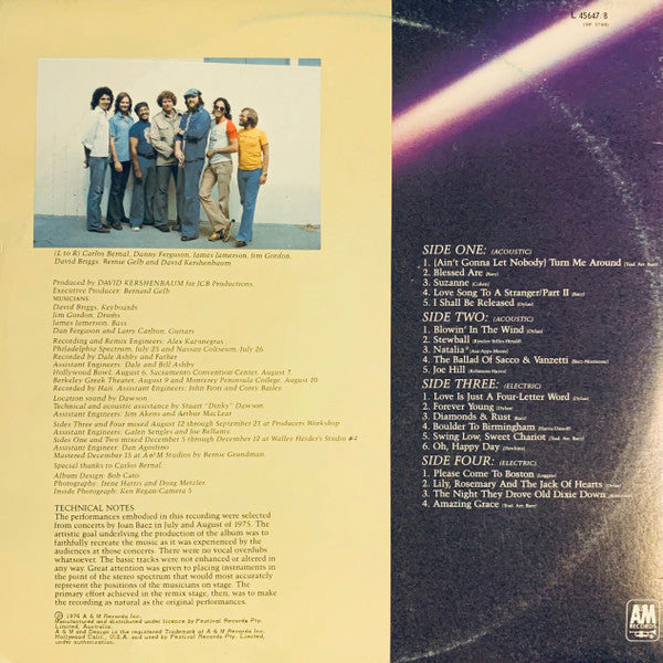 Joan Baez : From Every Stage (2xLP, Album, Gat)