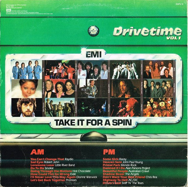 Various : Drivetime Vol 1 (LP, Comp)