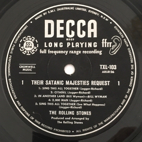 The Rolling Stones : Their Satanic Majesties Request (LP, Album, Mono)