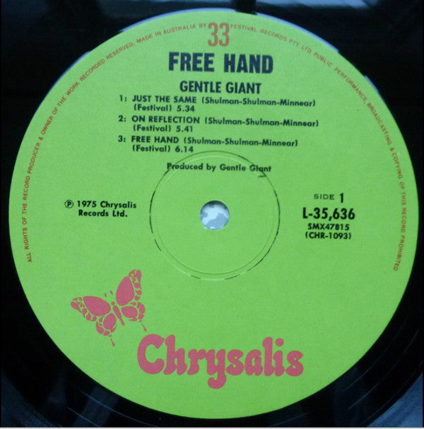 Gentle Giant : Free Hand (LP, Album)
