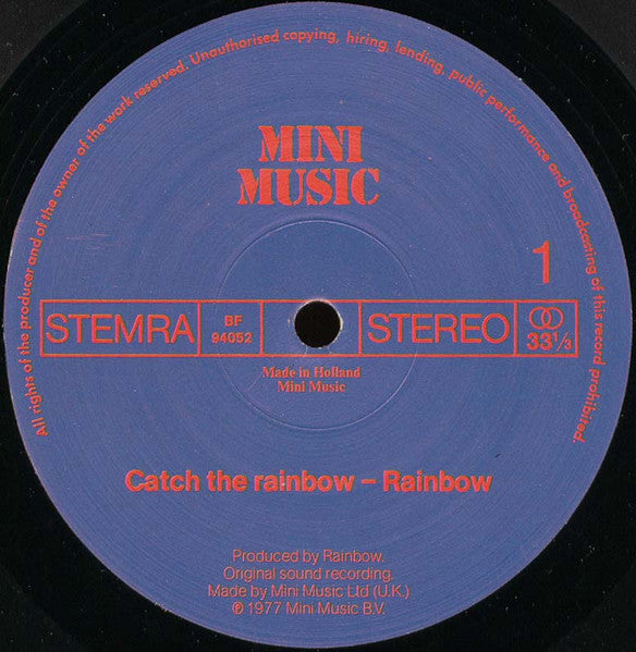 Rainbow : Catch The Rainbow (2xLP, Unofficial)