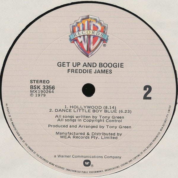 Freddie James : Get Up And Boogie (LP, Album)