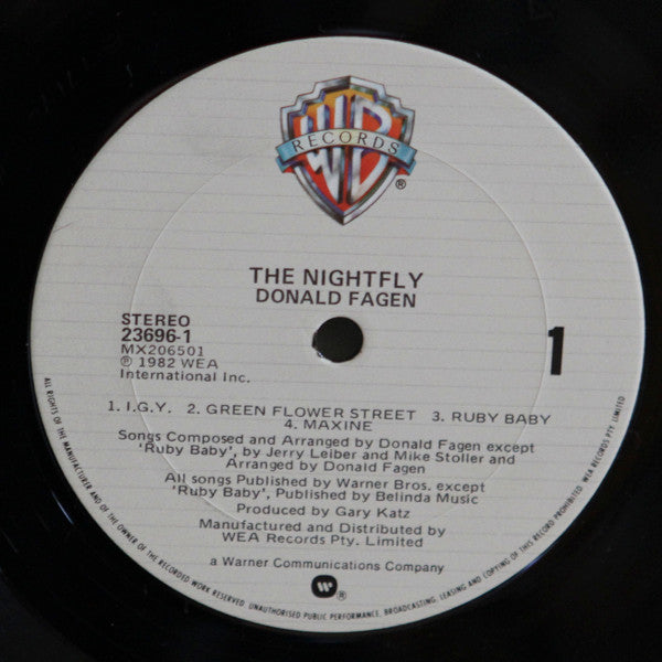 Donald Fagen : The Nightfly (LP, Album)