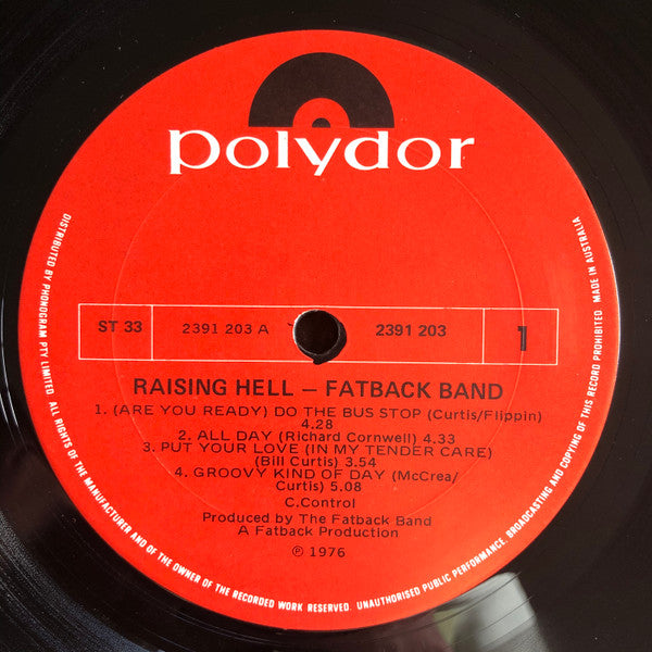 The Fatback Band : Raising Hell (LP, Album)