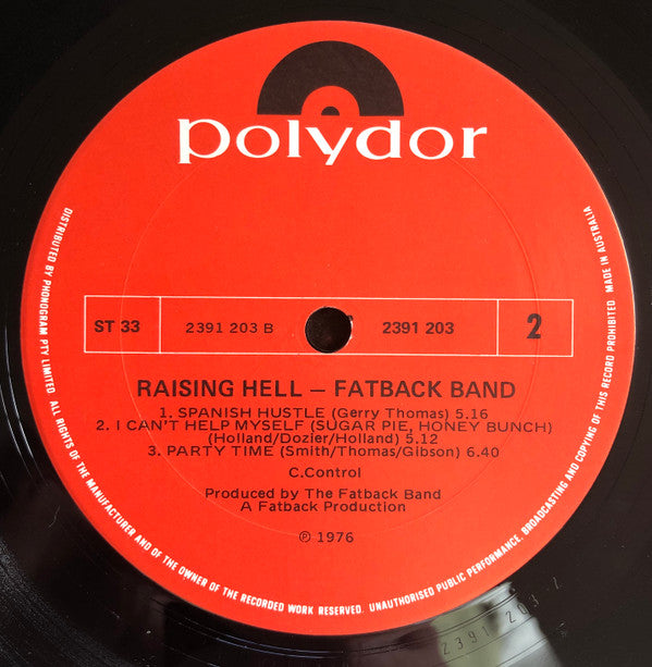 The Fatback Band : Raising Hell (LP, Album)