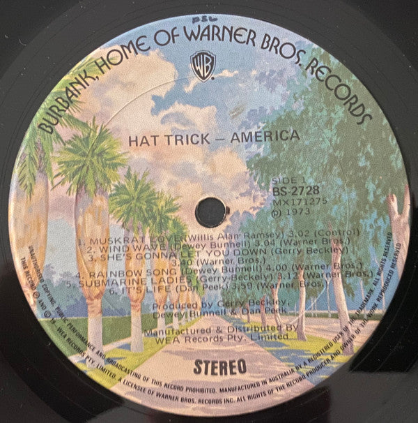 America (2) : Hat Trick (LP, Album)