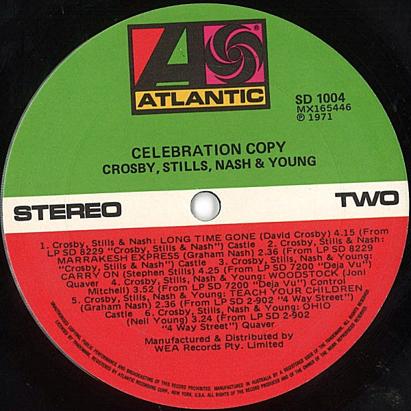 Crosby, Stills, Nash & Young : Celebration Copy (LP, Comp, RE)