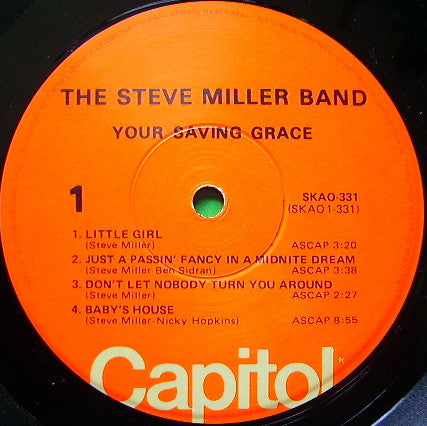 The Steve Miller Band* : Your Saving Grace (LP, Album, RE, Alt)