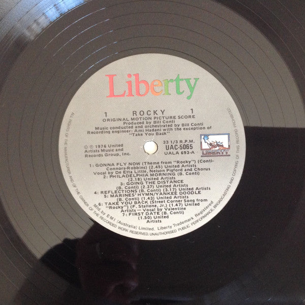Bill Conti : Rocky - Original Motion Picture Score (LP, Album, RE)